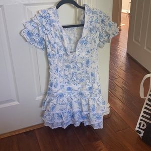 Floral Blue Dress